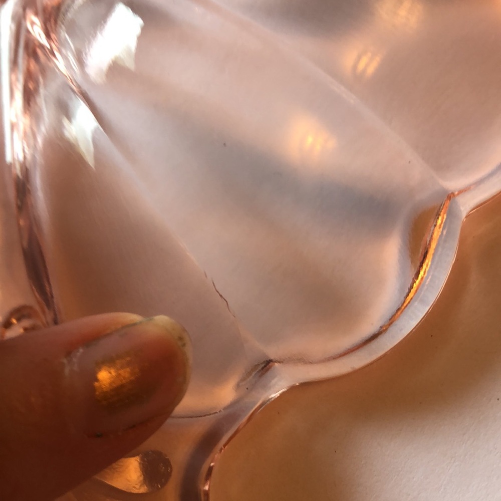 Pink Glass Dish - Picture 3 of 4